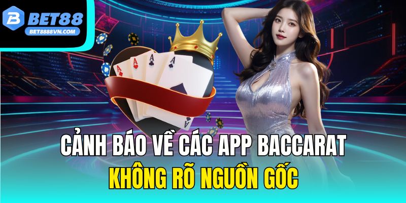 Cảnh báo về các app baccarat không rõ nguồn gốc