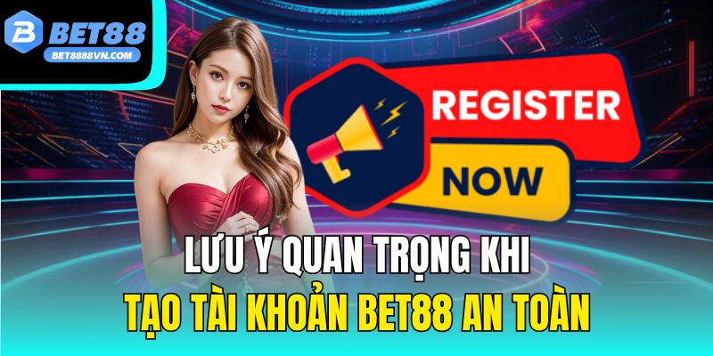 Lưu ý quan trọng khi tạo tài khoản Bet88 an toàn.