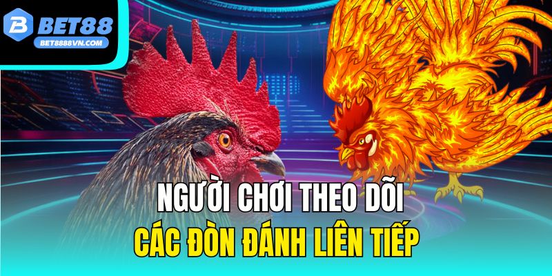 Người chơi theo dõi các đòn đánh liên tiếp