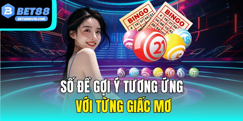 Số đề gợi ý tương ứng với từng giấc mơ